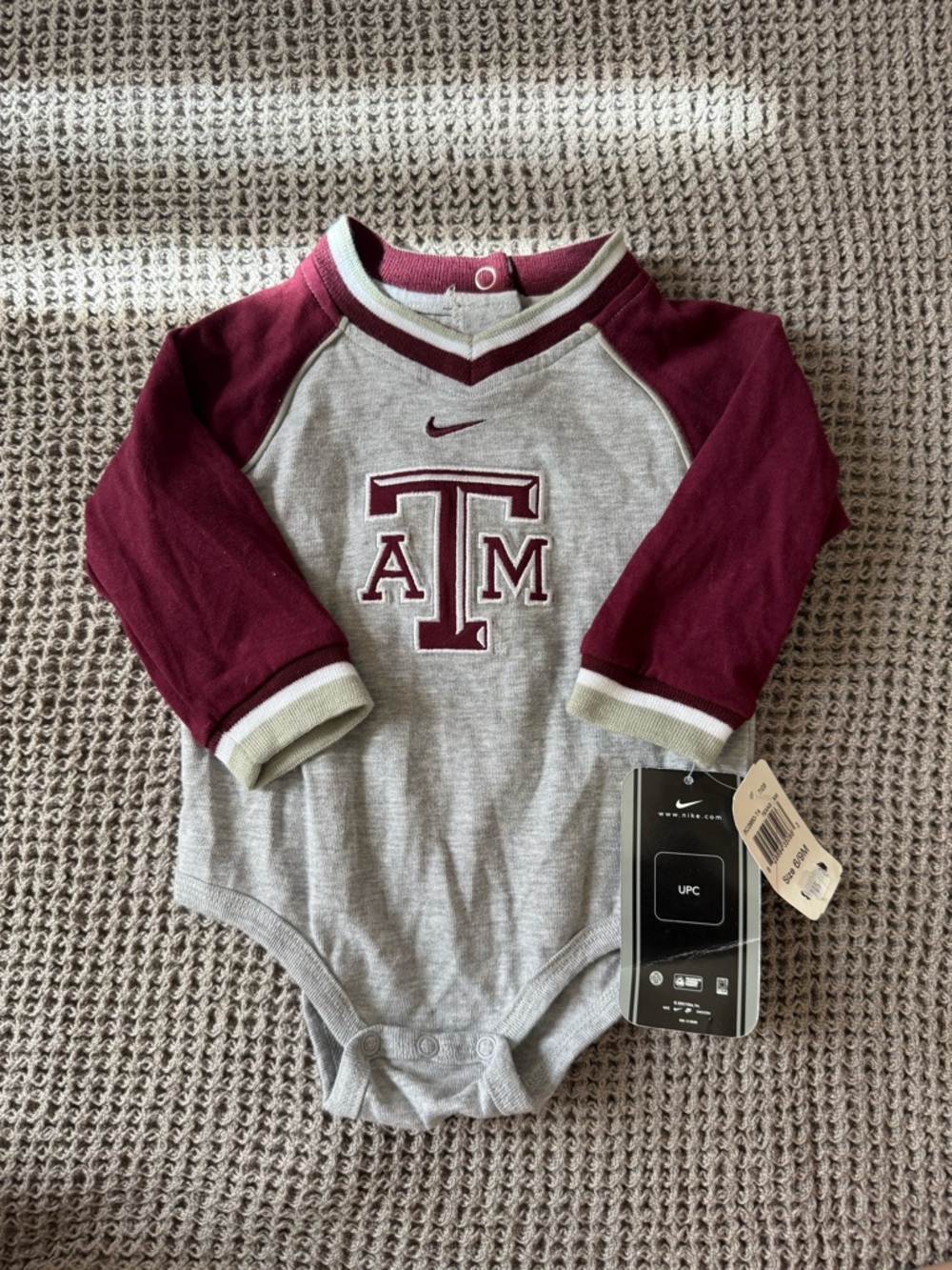 Nike Texas A&M Infant Onesie - Maroon & Gray